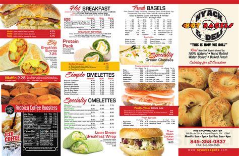 Janell 2 reviews Well there food. . Nyack hot bagels and deli menu